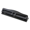 Officemate Fully Adjustable Two-Three-Hole Punch, 11-Sheet, 9/32 in. Holes, Black 90095